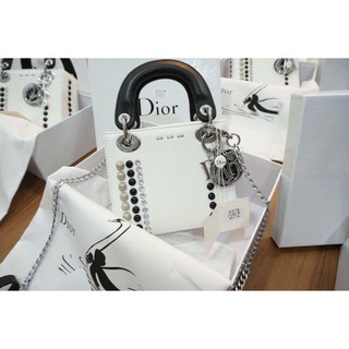 Túi Dior ngọc trắng hai dây đeo