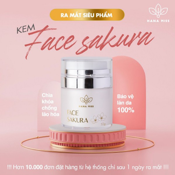 Kem Chống Lão Hóa Hana Miss Face Sakura