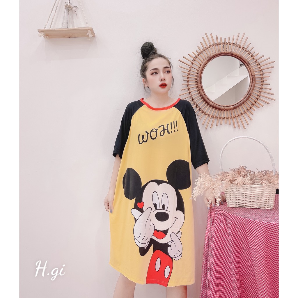 Váy Ngủ Cotton Giấy Họa Tiết Hoạt Hình Đáng Yêu_ Hottrend 2021 | BigBuy360 - bigbuy360.vn