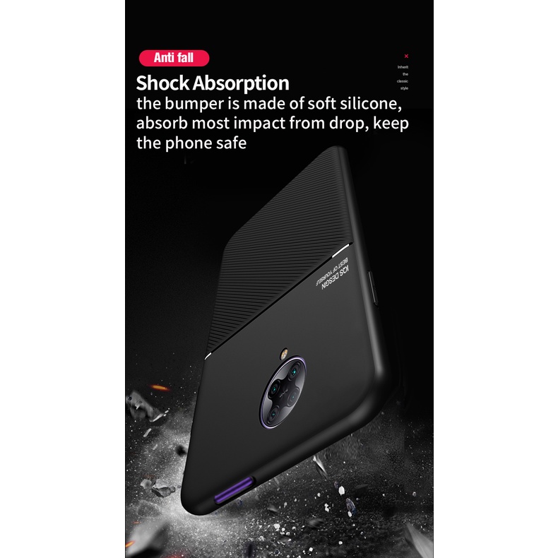 Dành Cho Xiaomi Poco F2 Pro Vỏ Da Từ Tính Sang Trọng Mờ Bảo Vệ Chống Sốc Vỏ Điện Thoại