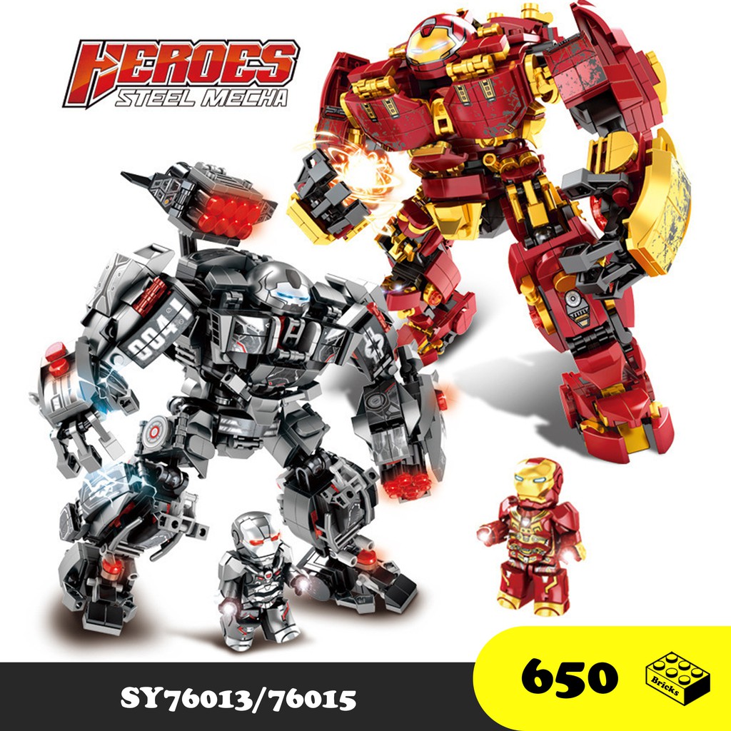 Đồ chơi lắp Ráp Hulkbuster - Đồ chơi Siêu anh hùng người máy Ironman - LY 76013