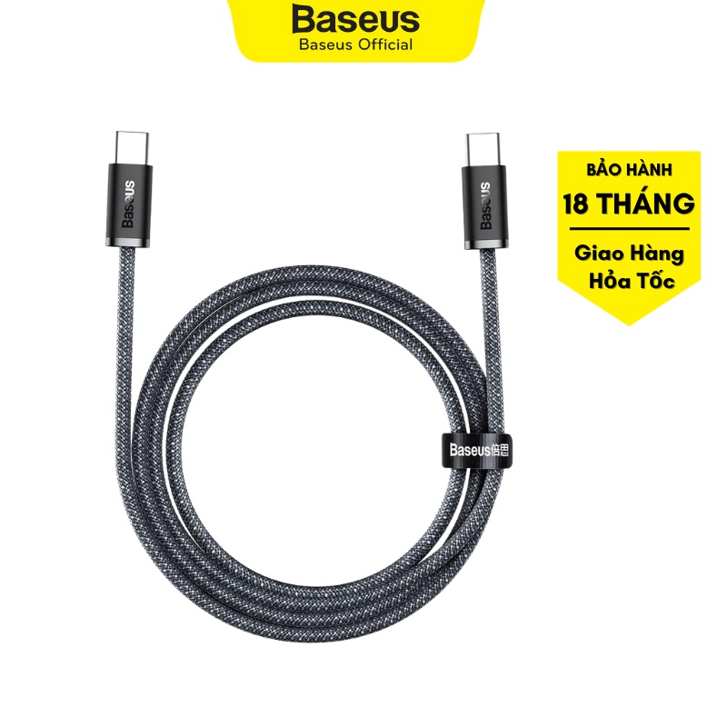 Dây cáp sạc nhanh Baseus Dynamic Type-C to Type-C 100W Truyền dữ liệu tốc độ cao - Bảo hành chính hãng 12 tháng