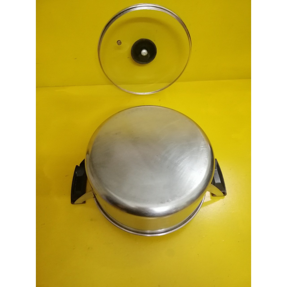 Nồi inox nội địa Nhật, size 21cm, cao 9cm (mã 764), Dùng được bếp từ