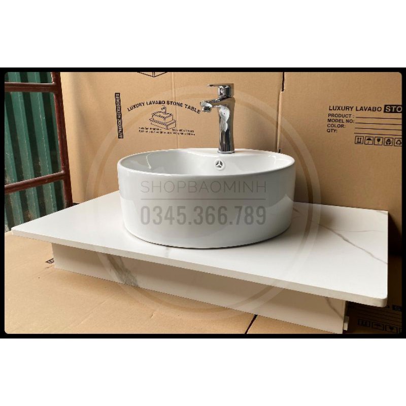 Chậu rửa mặt - Lavabo tròn đặt bàn 608