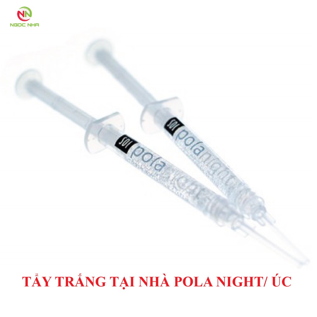 Gel tẩy trắng răng tại nhà Pola Night 22% Carbamide Peroxide, trắng răng không ê buốt-Tuýp 1.3g, hàng chính hãng SDI/Úc