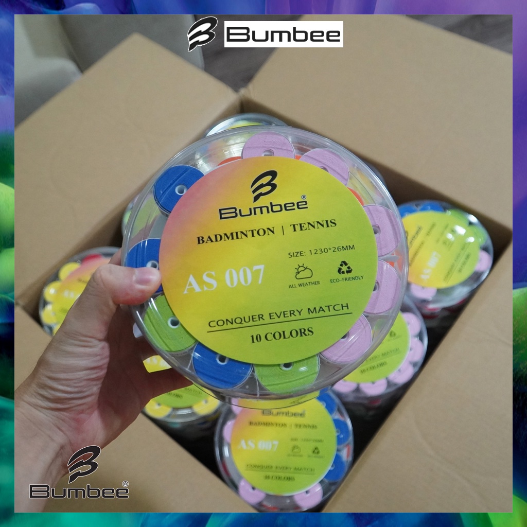 Quấn cán vợt cầu lông chống trơn, cuốn cán vợt Bumbee AS007 tương đương Yonex 3in1