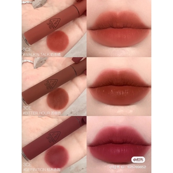 Son Kem 3CE Velvet Lip Tint