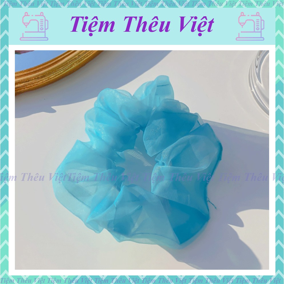 Dây Buộc Tóc Scrunchies Dễ Thương Tiệm Thêu Việt Cột Tóc TT03