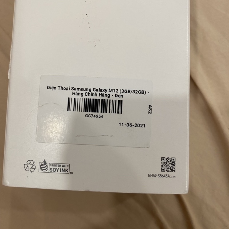 Điện Thoại Samsung Galaxy M12 (3GB/32GB) - Đen-New seal