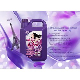 Nước giặt xả hc spj tím siêu đậm đặc 6in1 – can 5000ml