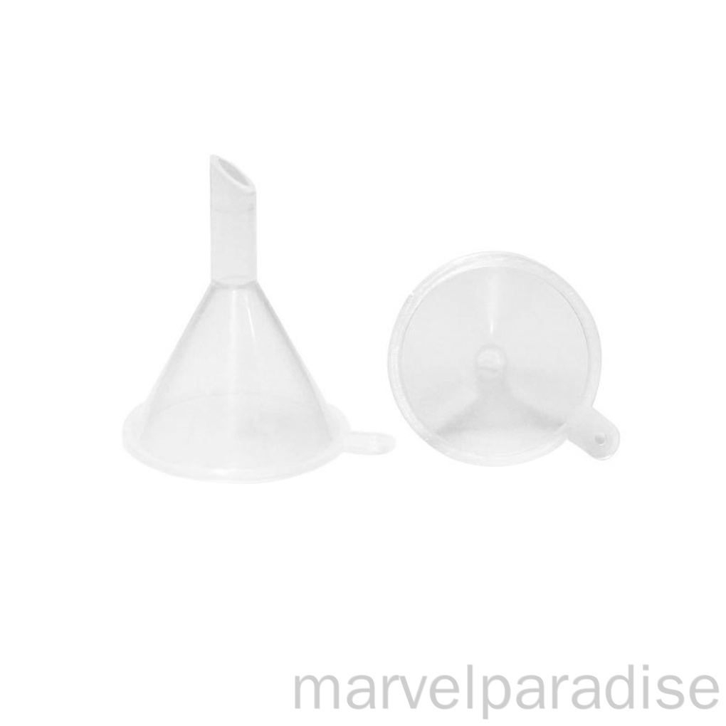 Set 3 phễu hình tam giác bằng nhựa mini có thể tái sử dụng dùng cho phòng thí nghiệm