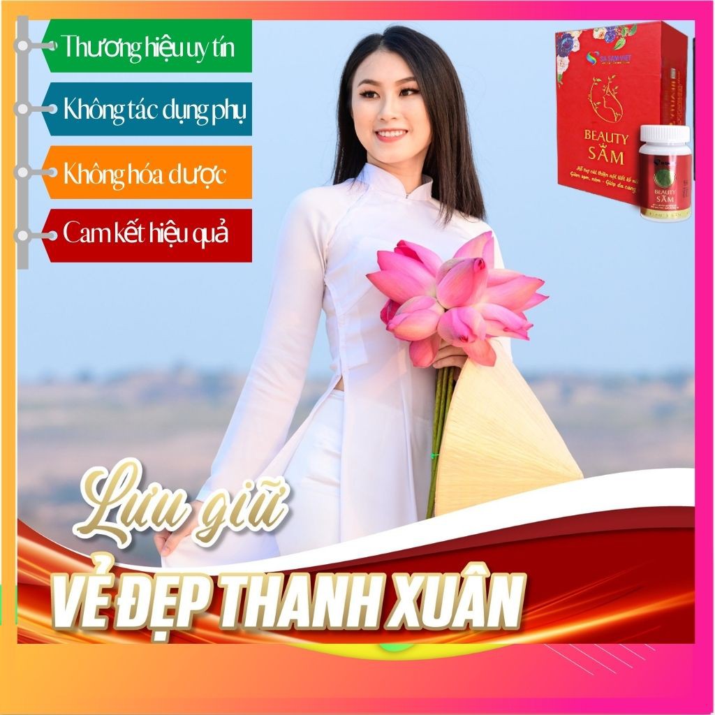 Viên uống trắng da BEAUTYSAM - Đẹp da, không tác dụng phụ, hàng chính hãng, thương hiệu được bảo hộ