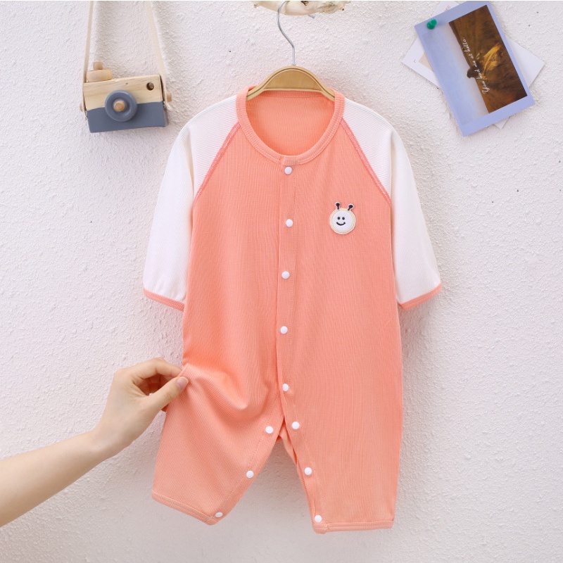 Bodysuit cho bé body dài tay tăm tre liền thân chất vải mềm mịn hàng xuất Hàn cao cấp _ BD16