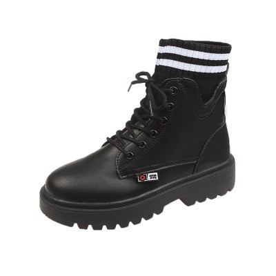 GIÀY BOOT NỮ GIẢ TẤT BBS367-1