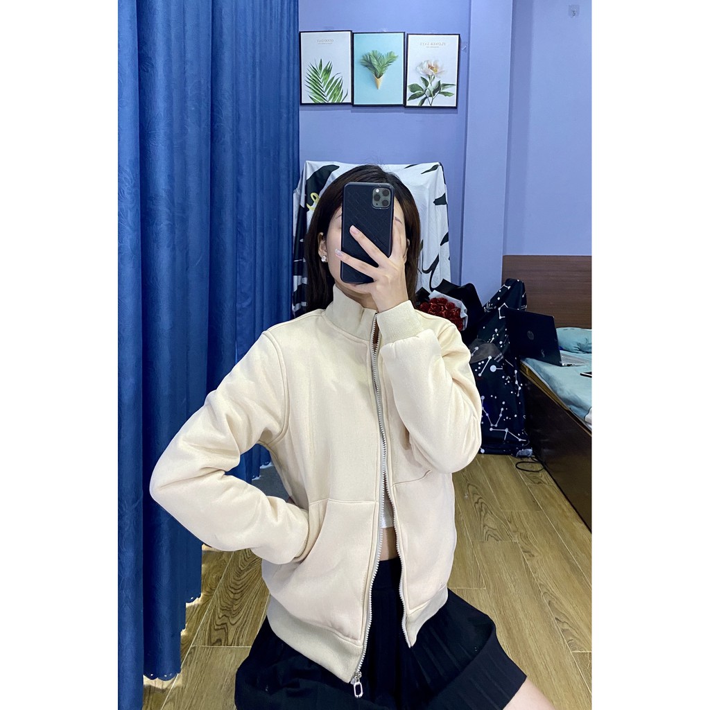 Áo khoác nỉ 2 lớp - Dày dặn và ấm áp