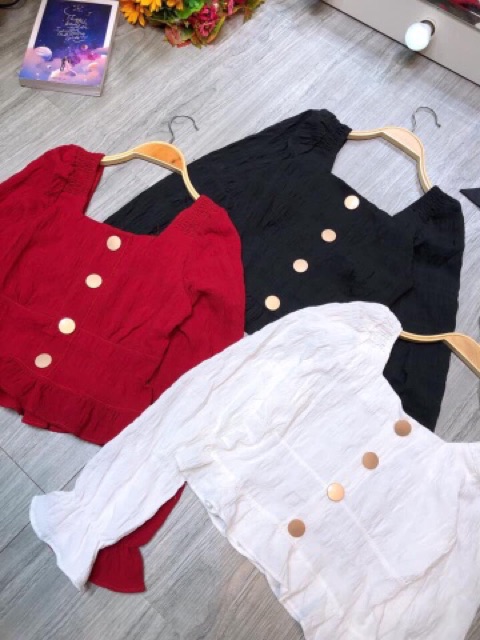 Áo nhăn bồng tay hàng đẹp Quảng Châu