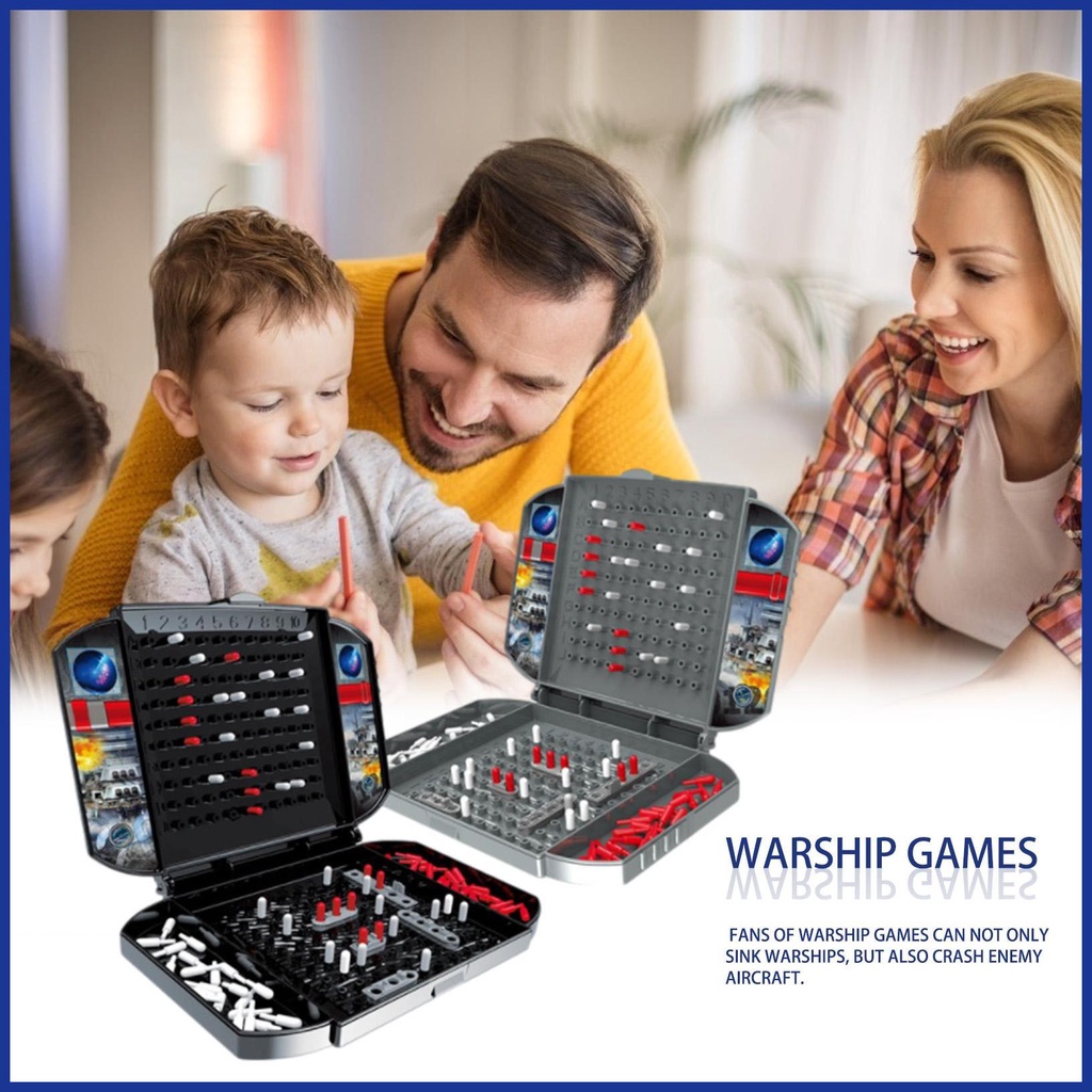 Bộ Trò Chơi Board Game Battle Battle Ship Luyện Tập Trí Não Cho Trẻ Em 8-12 Người
