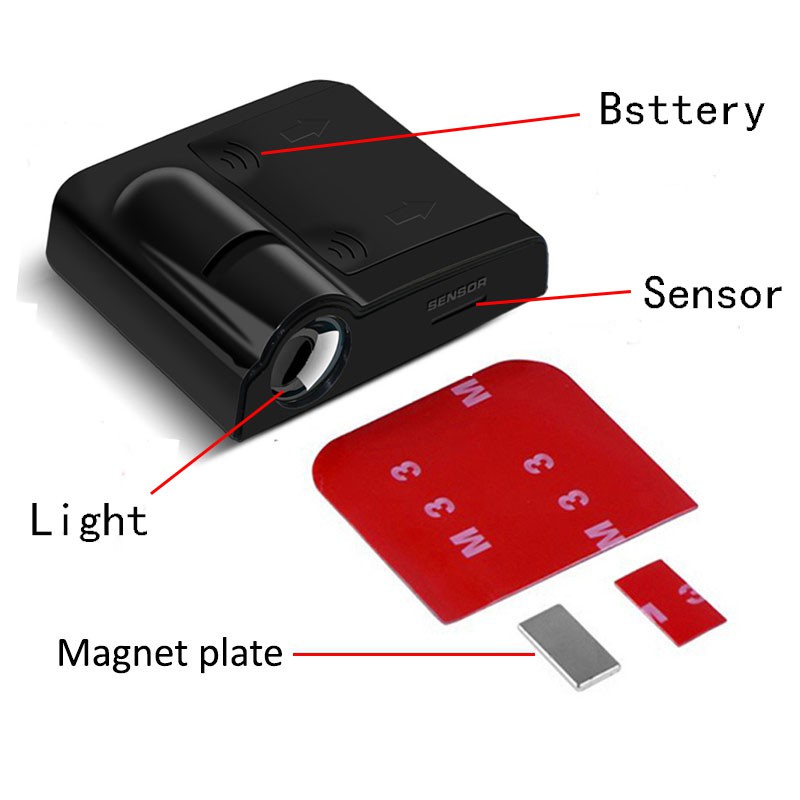 Honda Set 2 Đèn Chiếu Logo Không Dây Gắn Cửa Xe Ô Tô accord city civic cr-v hr-v jazz odyssey