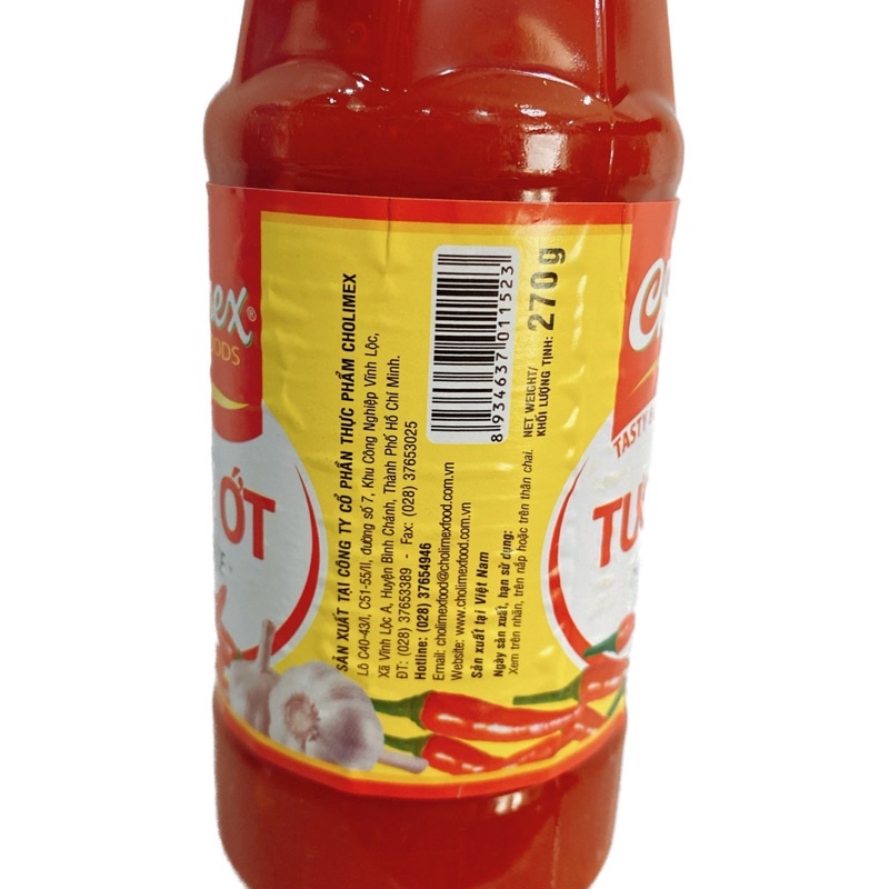 Chai 270g tương ớt Cholimex