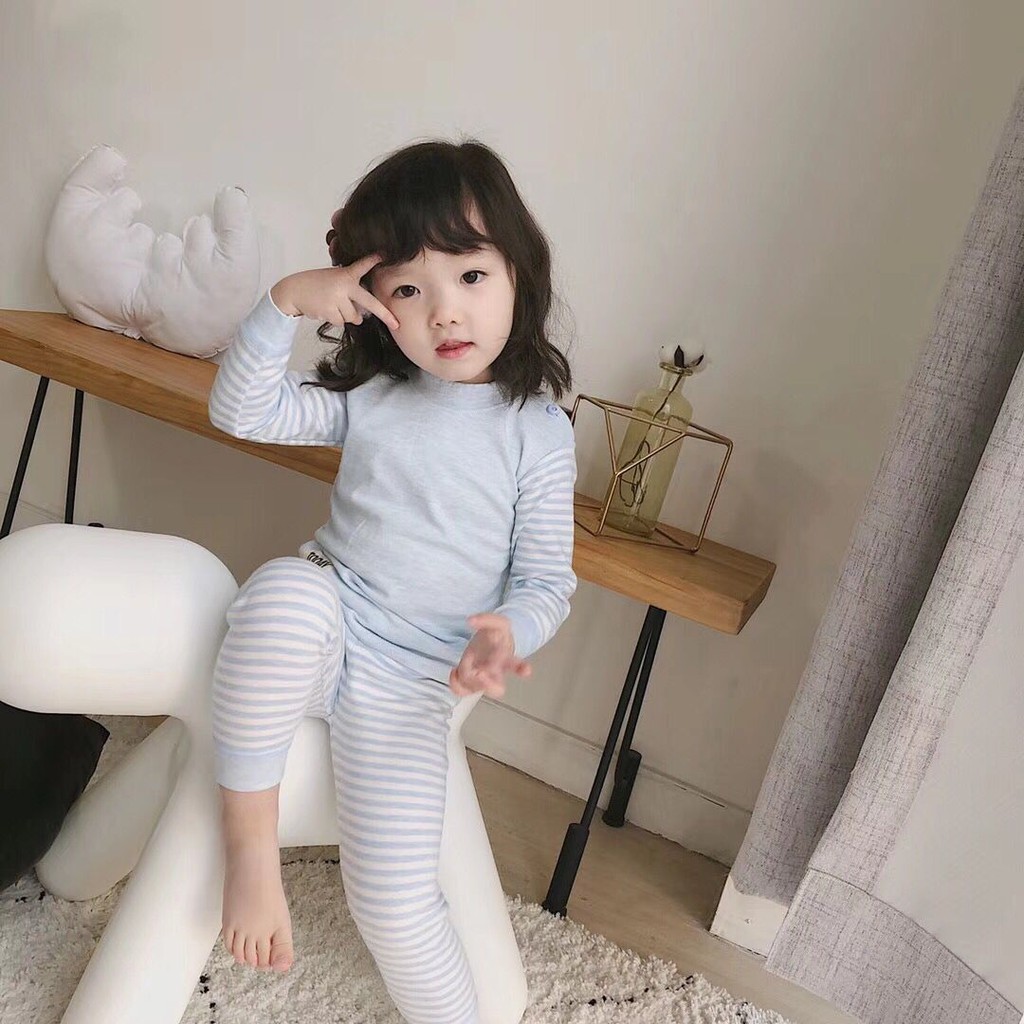 Boy Kids Girl Underwear pyjamas Baby Clothing Áo Thun Dài Tay Cổ Tròn Thời Trang Cho Bé Trai 0-2 - 4 Tuổi