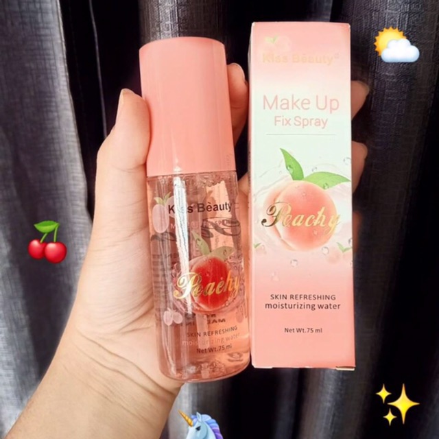Xịt khoáng khoá make up #kissbeauty đào