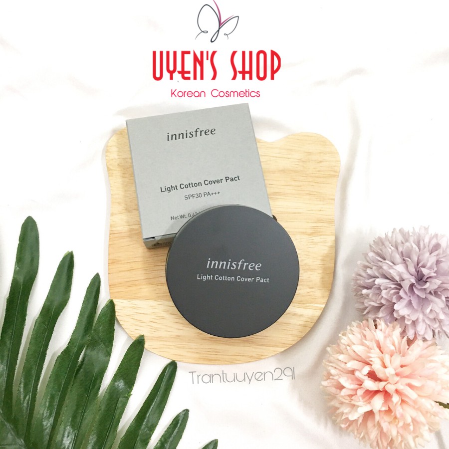 Phấn phủ nén Innisfree Light Cotton Cover Pact 12g