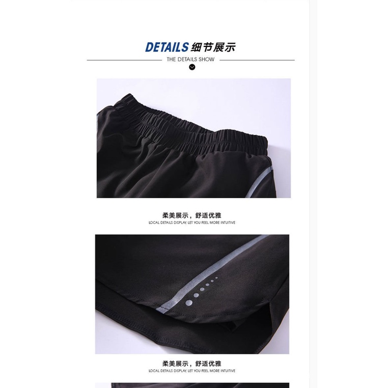 Thể Thao Màu Đỏ Chạy Thể Dục Thể Thao Quần Short Nữ Chống Ánh Sáng Giả Bao Gồm Lót Lỏng Lẻo, Thoáng Khí, Nhanh Chóng Làm Khô Quần Yoga | BigBuy360 - bigbuy360.vn