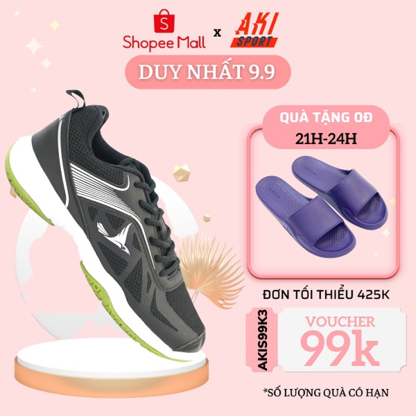Giày cầu lông Mira Lightning 19.1 Đen thể thao nam nữ chính hãng chất lượng - LI002
