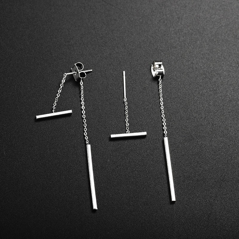 Long Geometric Tassel Earrings