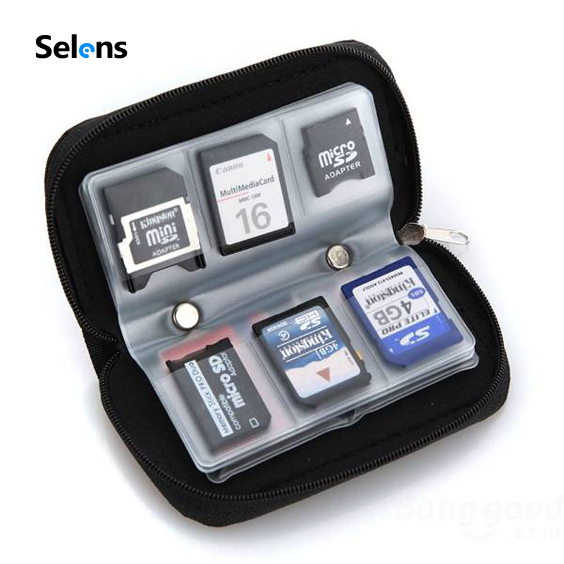 Túi 20 ngăn Selens dùng để đựng thẻ nhớ Micro SD MMC CF SHDC tiện lợi