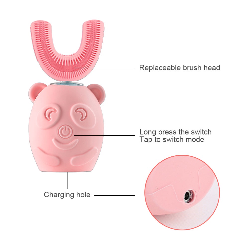 Bàn chải điện  tự động đánh răng toàn diện không thấm Suolaer dành cho trẻ em