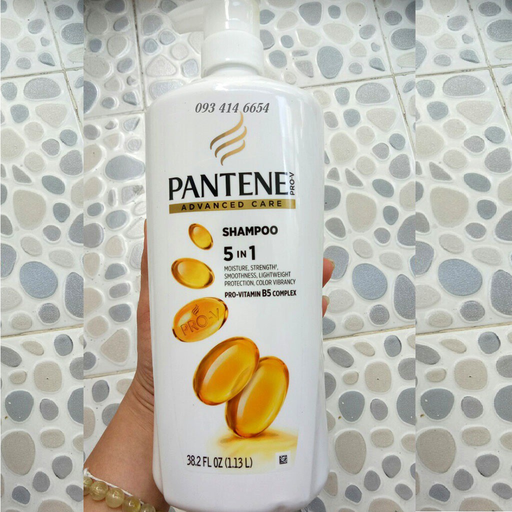 [MẪU MỚI] DẦU GỘI VÀ DẦU XẢ PANTENE MỸ 1.13 LÍT PRO-V ADVANCED CARE 5IN1 HOÀN HẢO