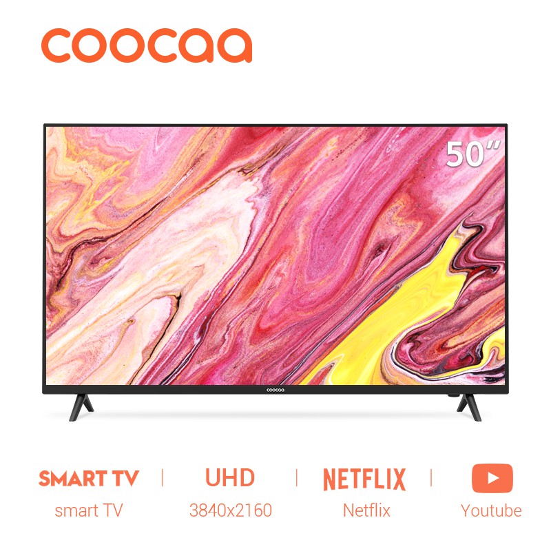 [Mã ELCOOSEP giảm 5% đơn 3TR] Smart Tivi Netflix 4K UHD Coocaa 50 inch - Model 50S3N - Miễn phí lắp đặt