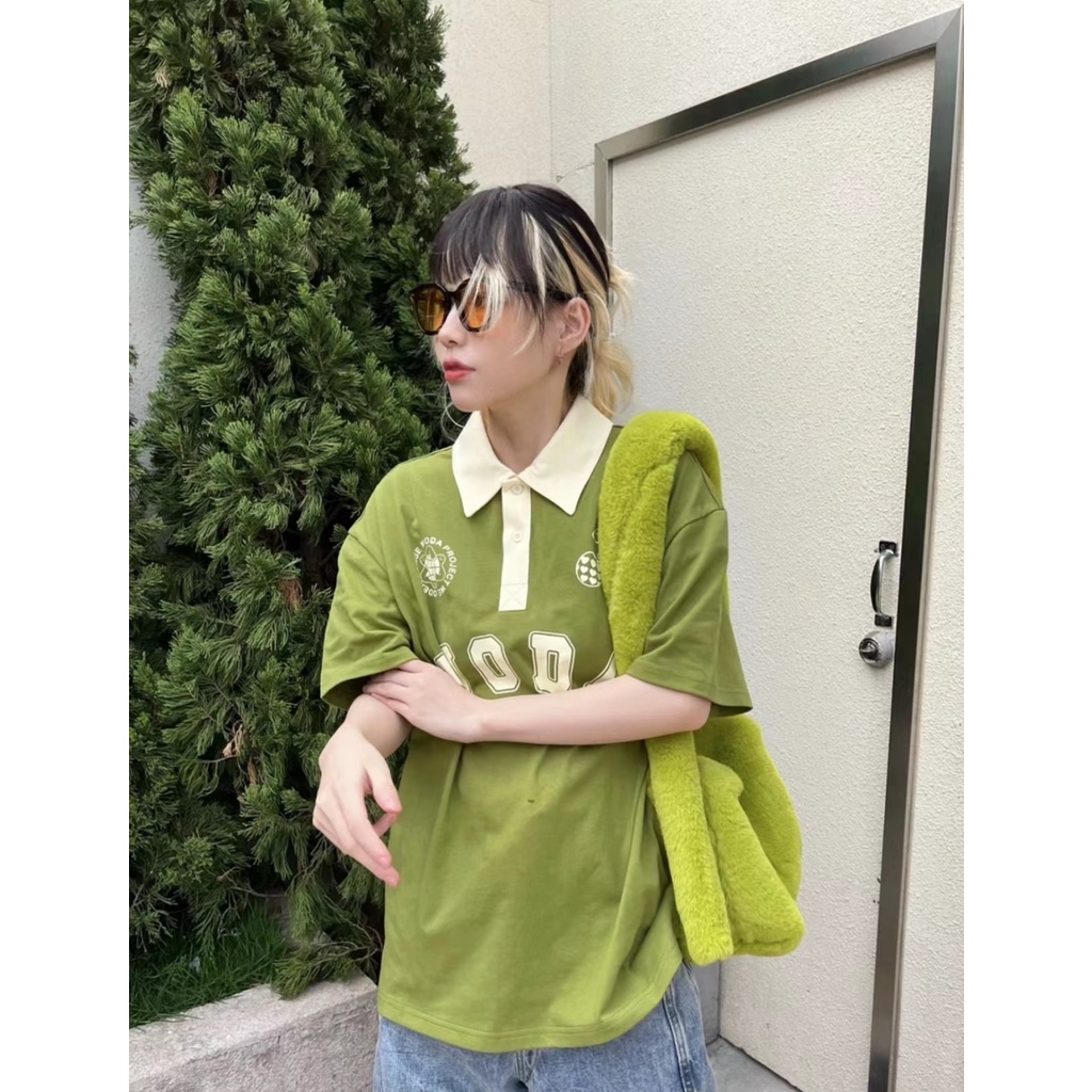 Áo Thun polo Tay Ngắn Phong Cách Mỹ Thời Trang Mùa Hè 2022 Mới Cho Nữ Z2 VZ6