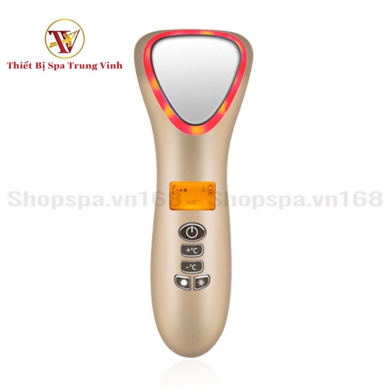 Búa điện di nóng lạnh massage ion ánh sáng sinh học trẻ hóa da D002 - D002