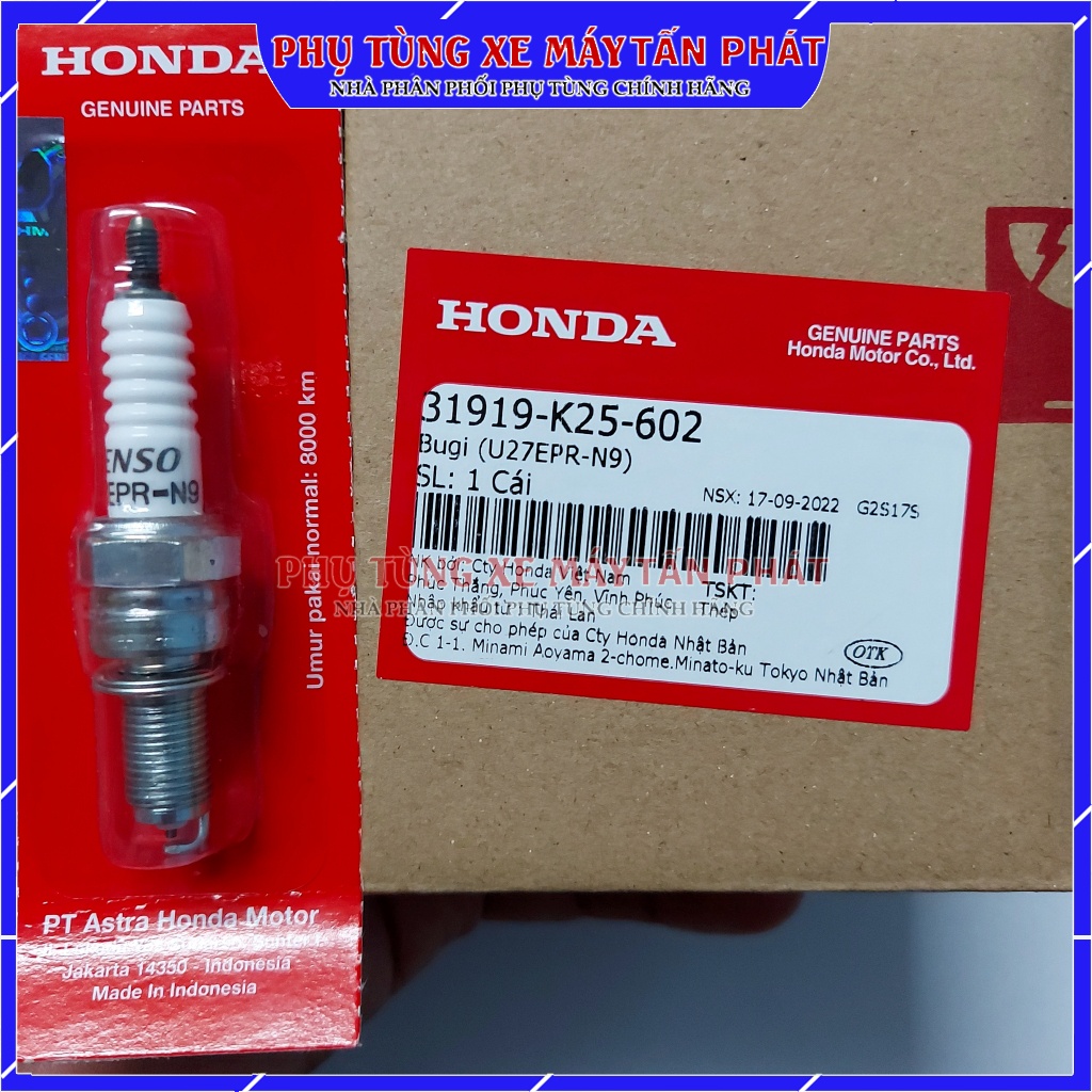 Bugi  Xe Máy WINNER X /WINNER 150 /Exciter 150/CBR /SONIC /CB150R /RS150 V1 V2 V3 -  U27EPR-N9
