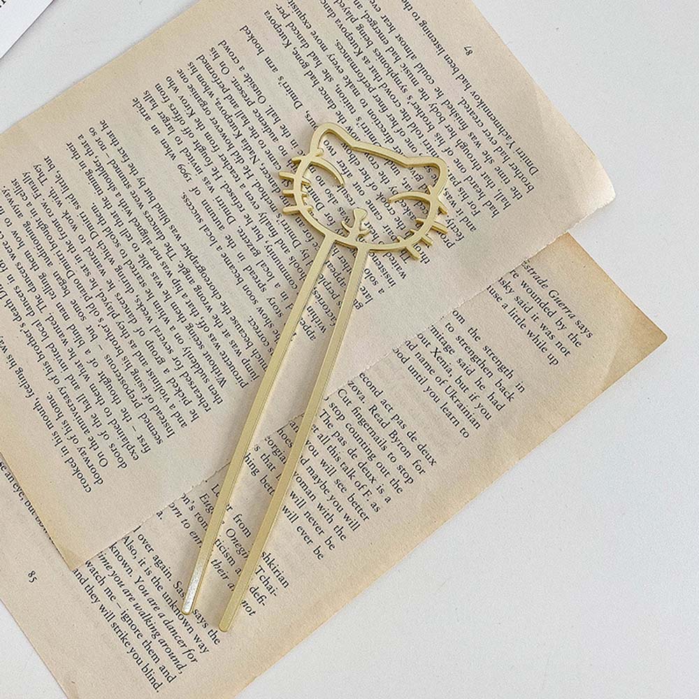 Trâm Cài Tóc Bằng Kim Loại Hình Chú Mèo Dễ Thương Cho Nữ