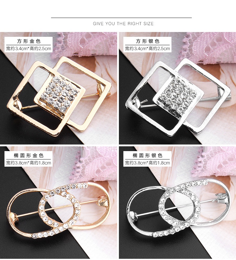 Ghim Cài Áo Hình Kim Băng Mạ Màu Độc Đáo