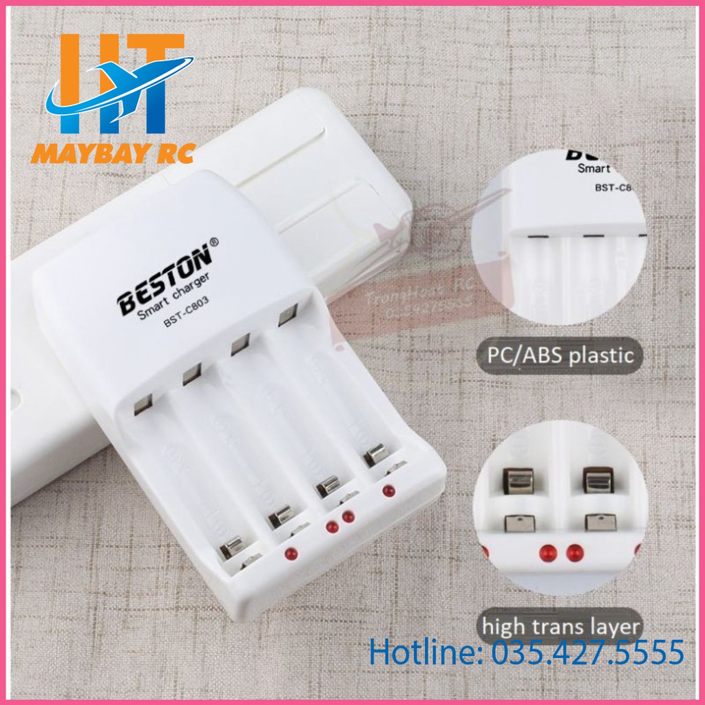 Combo 4 pin AA 1200mAh kèm sạc hãng BESTON