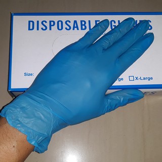 Găng tay đa dụng hộp 100 cái màu xanh