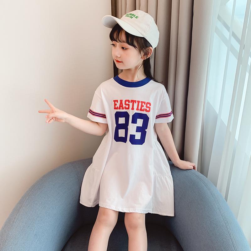 Đầm Công Chúa Mùa Hè Tay Cộc Dáng Chữ A Cho Bé Gái Từ 3-4 - 5-6 - 7-8 - 9-10 - 11-12 Tuổi