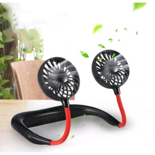 Mua Quạt mini cầm tay đeo cổ 2 cánh 3 chế độ gió siêu mát có tích điện sạc usb dự phòng uốn dẻo tiện dụng