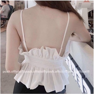 Áo kiểu 2 dây peplum bèo nhún (CÓ ẢNH THẬT)