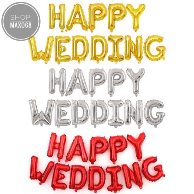 Bóng Happy Wedding