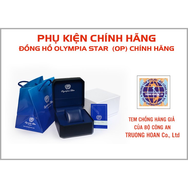 Đồng hồ nam dây kim loại Olympia Star OPA98022-80 OPA98022-80MK xanh