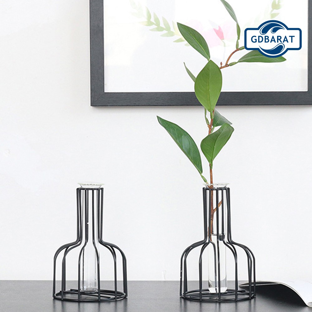 Bình Hoa Thủy Tinh Thiết Kế Kiểu Hình Học Độc Đáo Dùng Để Trang Trí Bàn Làm Việc