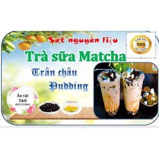 SÉT TRÀ SỮA MATCHA