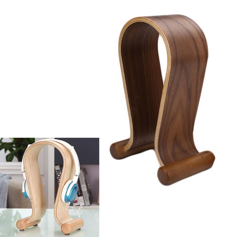 Giá Đỡ Tai Nghe Chụp Tai Bằng Gỗ Để Bàn Tiện Dụng