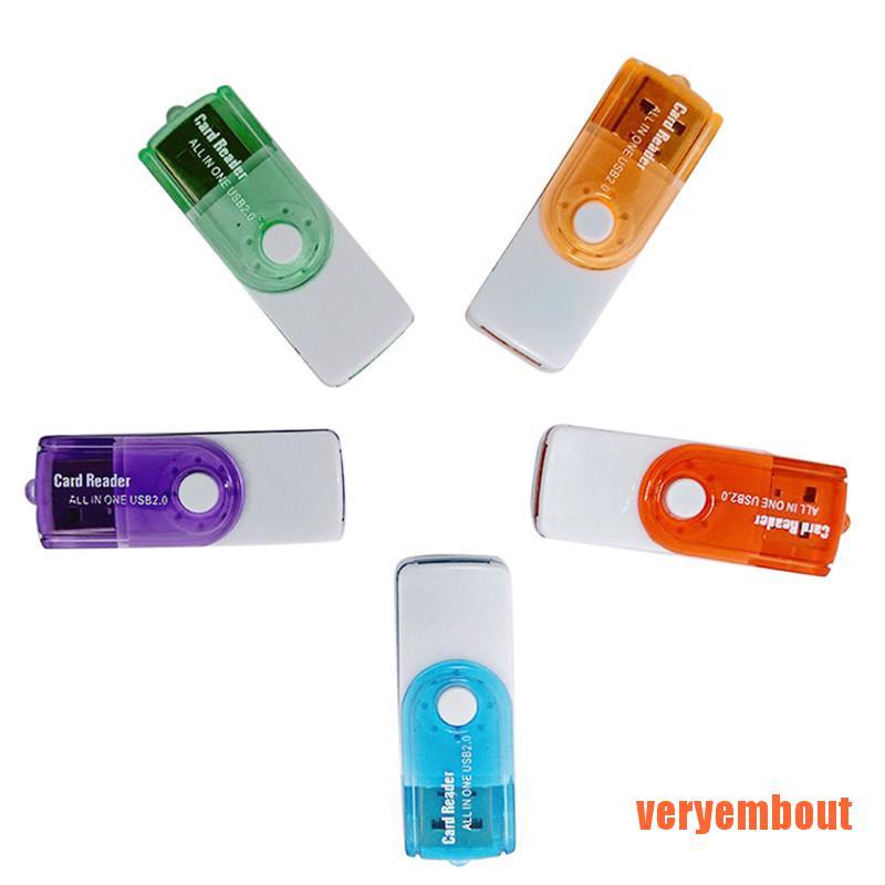 Đầu Đọc Thẻ Nhớ USB 4 Trong 1 Cho MS MS-PRO TF Micro SD High