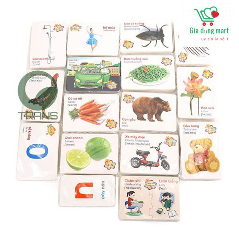 Bộ thẻ học thông minh 16 chủ đề